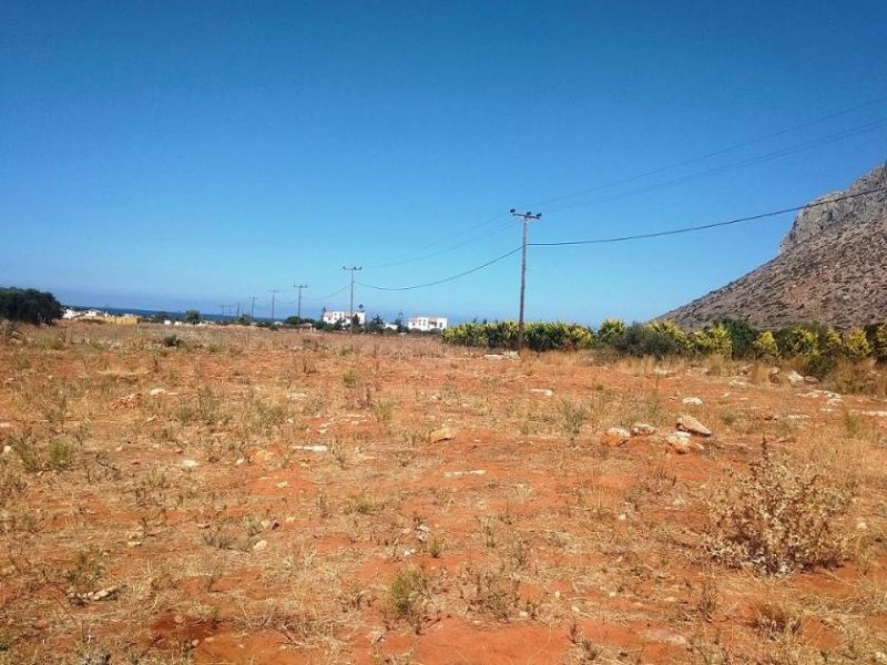 Stavros Kreta, Stavros: Grundstück zu verkaufen, nur wenige Meter vom Strand entfernt Grundstück kaufen